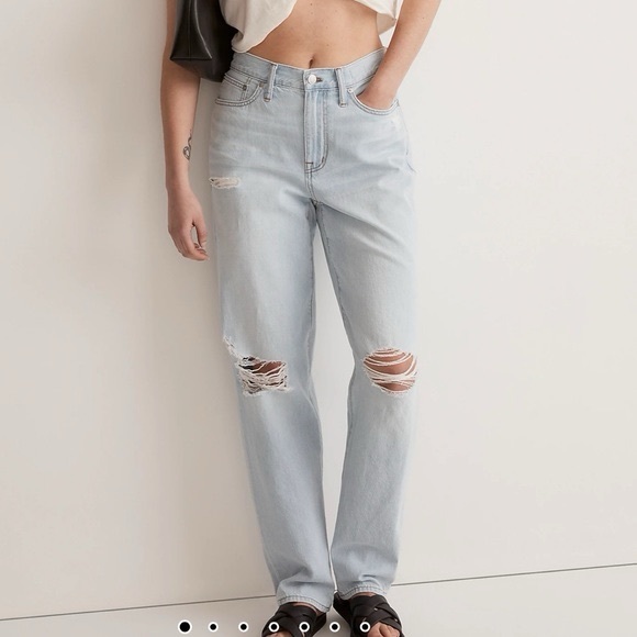 Madewell Slouchy BoyJeans in Wrightlane Wash Women’s Size 31P NWT - Picture 1 of 11